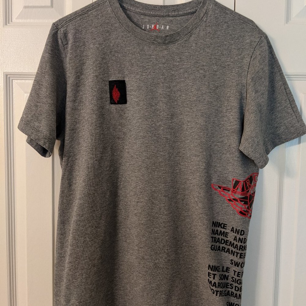 Nike Air Jordan Mens Graphic Gray T-Shirt M